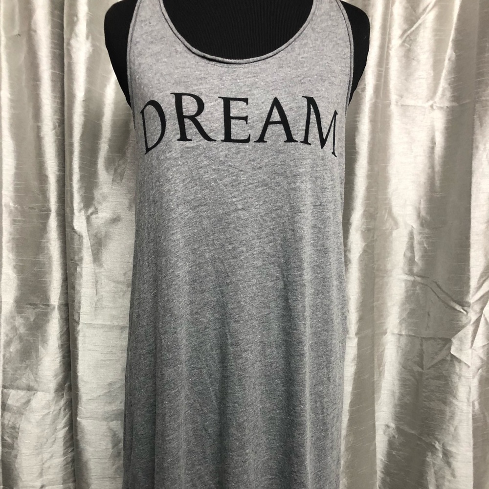 Victoria’s Secret gray racer back DREAM tank nightgown NWT size Small